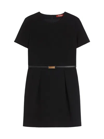 Max Mara Women's Cady Mini Dress In Black