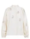 Max Mara Caladio Ricamo Blouse In Neutral