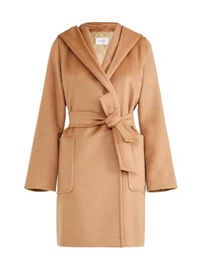 Max Mara Women's Camel Robe Coat In Brown