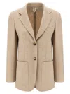 Max Mara Single-breasted Blazer In Brown