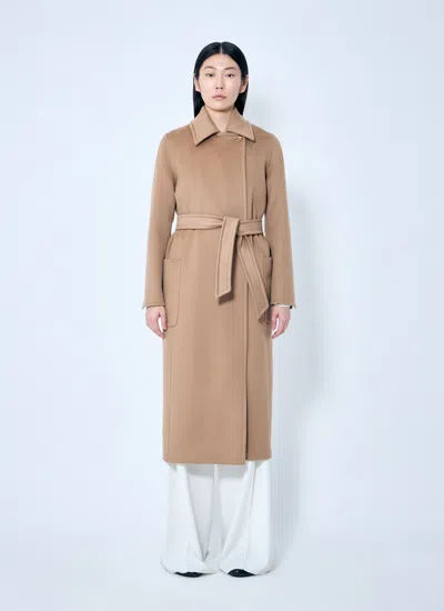 Max Mara Women Carhmere Robe Coat In Brown