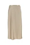 Max Mara Carnet Skirts Beige In Brown