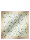 Max Mara Printed Silk Scarf In White