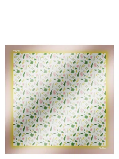 MAX MARA WOMEN'S CARRE90W SCARF WHITE | 2514541092600016