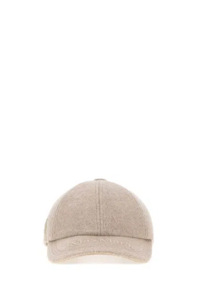 Max Mara Women's Cashmere Baseball Cap In Beige O Tan