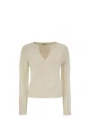 Max Mara Luxurious Knit Sweater In Virgin Wool