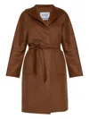 Max Mara Lilia Belted Cashmere Coat In Brown