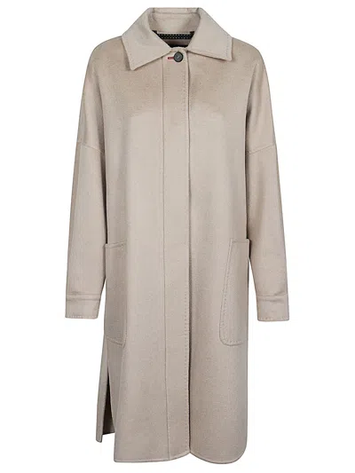 Max Mara Women Cashmere Coat In Beige