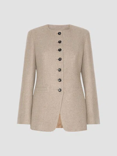 MAX MARA WOMEN'S CASHMERE CREWNECK JACKET