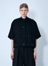 Max Mara Women Cashmere Cropped Sleeve Jacket In Black