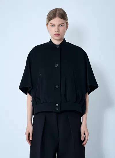 Max Mara Women Cashmere Cropped Sleeve Jacket In Black
