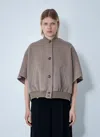 Max Mara Women Cashmere Logo Motif Poncho In Brown