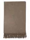 Max Mara Scarves Featuring Fringed Edges In Brown
