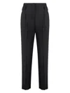 Max Mara Women's Celtico Wool Tapered-fit Trousers In Black