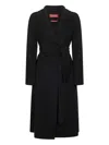 Max Mara Women Cles Lungo, Cintura Cappotto In Black