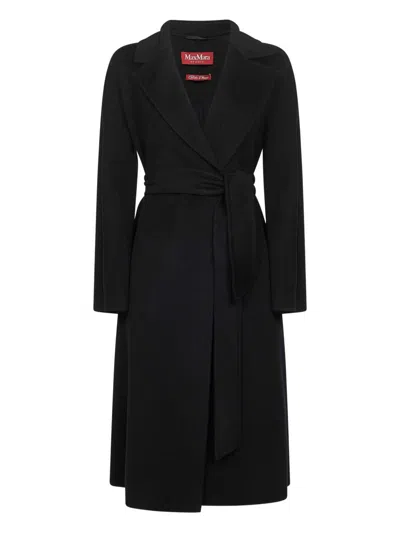 Max Mara Women Cles Lungo, Cintura Cappotto In Black
