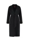 Max Mara Double-breasted Tailored Black Coat