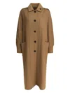 Max Mara Aldo Brown Virgin Wool Coat In Brown