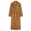 Max Mara Cashmere And Wool Lace Coat In Brown