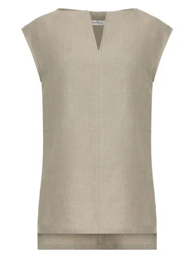 MAX MARA WOMEN'S COLIMBO LINEN BLOUSE TOP
