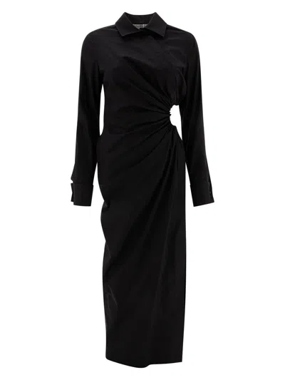 MAX MARA WOMEN'S COLLARED LONG SLEEVE SHIRT DRESS