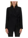 Max Mara Comma Piano Jacket In Black