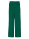 Max Mara Studio Cosmo Long Trouser Dark Green In Dark Green