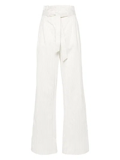 MAX MARA WOMEN'S COTTON AND SILK BLEND TROUSERS