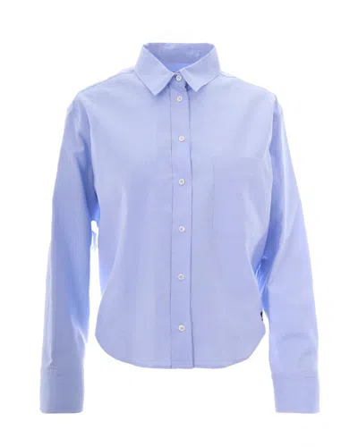 Max Mara Women's Cotton Button-front Shirt In Azzurro