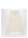 Max Mara Gary Embroidered Logo Hooded Sweatshirt In White