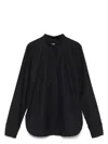 Max Mara Buttoned Long-sleeved Shirt In Black