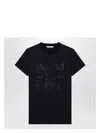 Max Mara Embellished Round Neck Top With Graphic Detail In Black