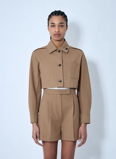 Max Mara Women Crop Tailored Jacket In Cream