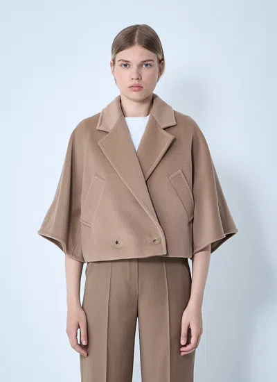 Max Mara Women Cropped Jacket In Brown