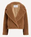 Max Mara Gardone Camel Hair And Silk Teddy Coat