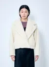 Max Mara Women Teddy Bear Icon Crop Coat In Wool And Alpaca In Multicolor