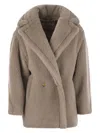 Max Mara Women's Cuba Short Coat Arena | Size Small | 2511081011600002 In Arena