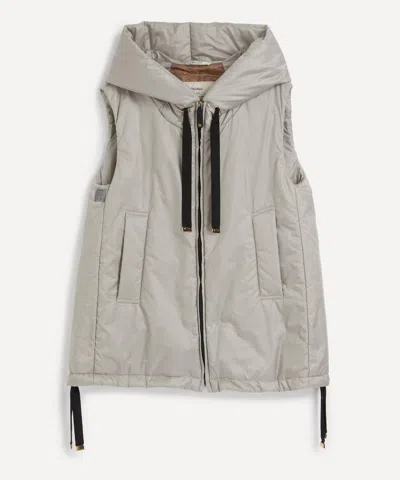 Max Mara Women's Cube Greengo Hooded Quilted Shell Waistcoat