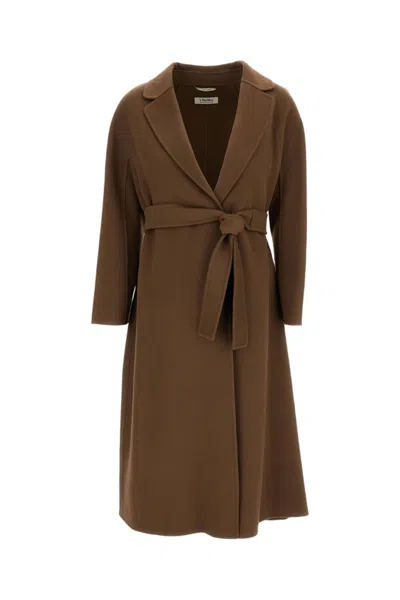 Max Mara Women Dark Brown Trench Coat