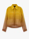 Max Mara Women Davina Silk Shirt In Yellow