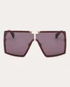 Max Mara 69mm Shield Sunglasses In Brown
