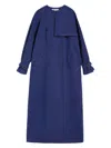 Max Mara Calao Coat In Navy