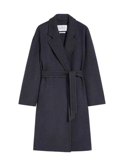 Max Mara Carniawo Belted Double-breasted Coat In Gray