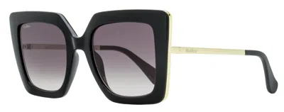 Max Mara Women's Design4 Sunglasses Mm0051 01b Black/gold 52mm In Multi