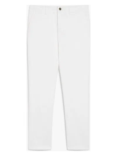 Max Mara Women's Detroit Long Trouser White | Size 44 | 2516131111600001