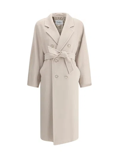 Max Mara Women Double-breasted Closure Ticino Coat In Neutral