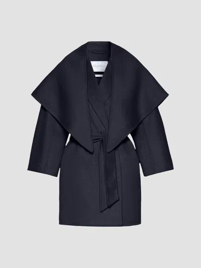 Max Mara Women's Double Cashmere Coat In Ultramarine