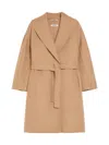 Max Mara Women's Double Faced Wool Robe Coat In Nude