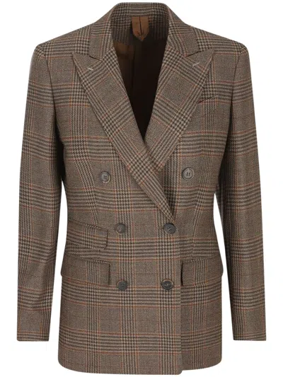 MAX MARA MAX MARA WOMEN'S DOUBLE-BREASTED PLAID BLAZER