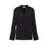 Max Mara Dover Silk-blend Cady Blouse In Black